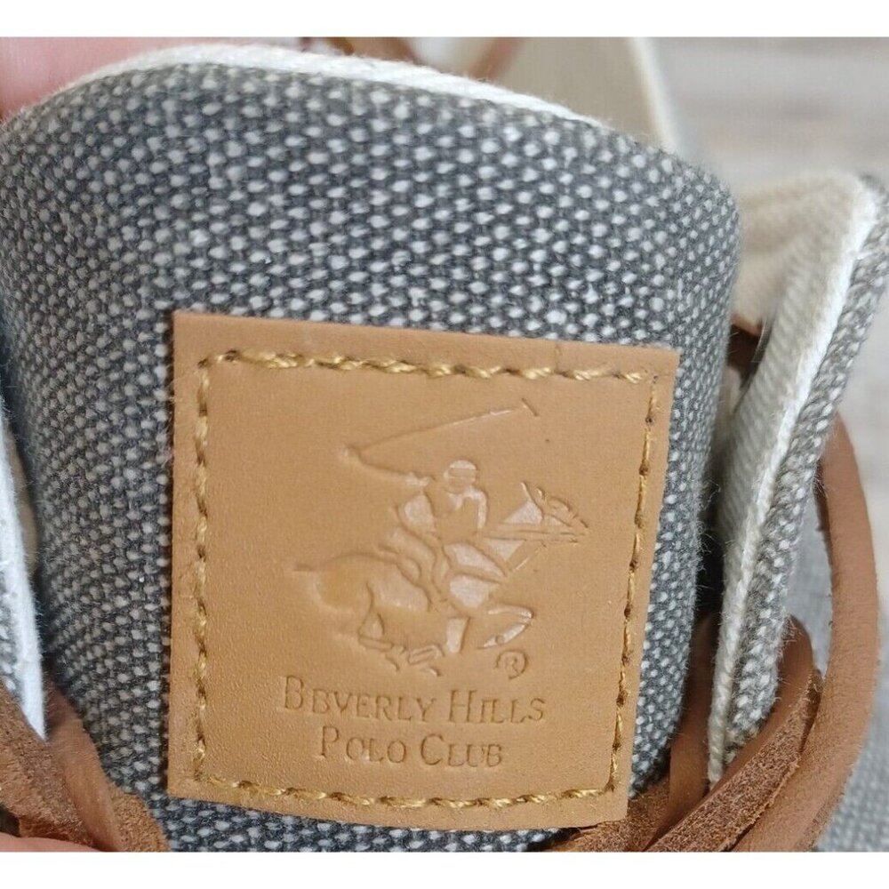 ✅ Mens 14 Beverly Hills Polo Club Boat Dock Shoes Grey Casual Comfort Sneakers - Picture 9 of 12